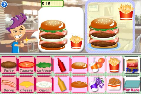Yummy Burger Kids Cooking Game Screenshot Image