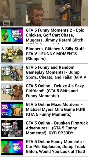 Funny Gameplay VDO: GTA 5 Screenshot Image