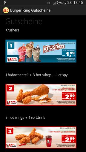 KFC Vouchers Screenshot Image