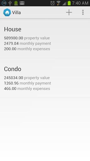 Villa - mortgage calculator Screenshot Image
