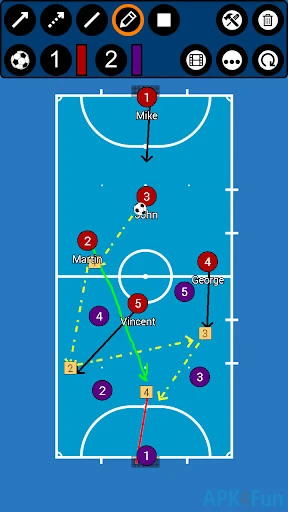 Futsal Tactic Board Screenshot Image