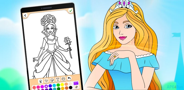 Princess Coloring Screenshot Image