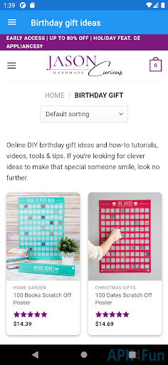 Birthday Gift Ideas Screenshot Image
