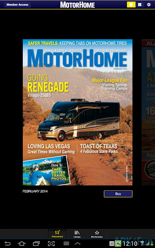 MotorHome Magazine Screenshot Image