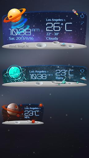 Unknown Planet Theme GOWeather Screenshot Image