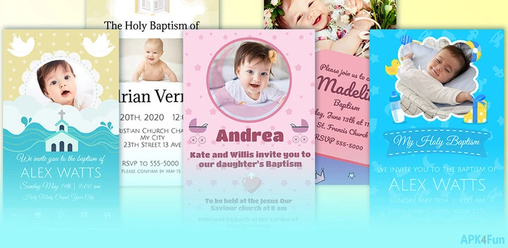 Baptism Cards Screenshot Image