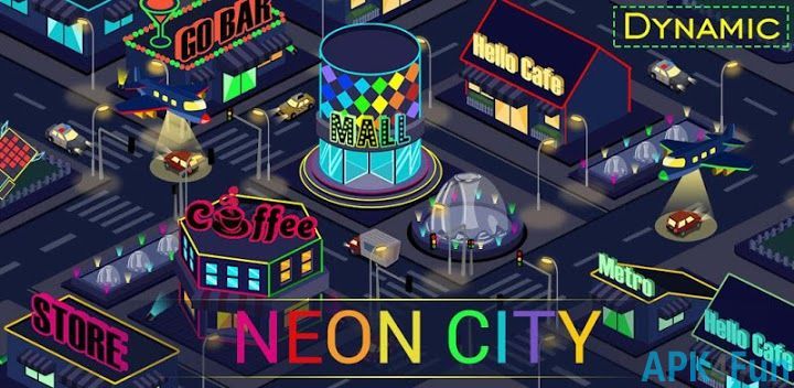 Neon City Dynamic Theme Screenshot Image
