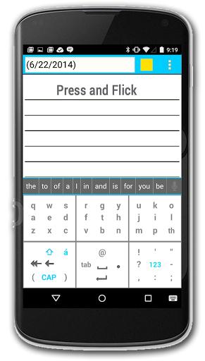 FlickKey Keyboard Screenshot Image