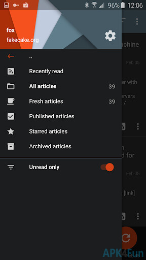 Tiny Tiny RSS Screenshot Image