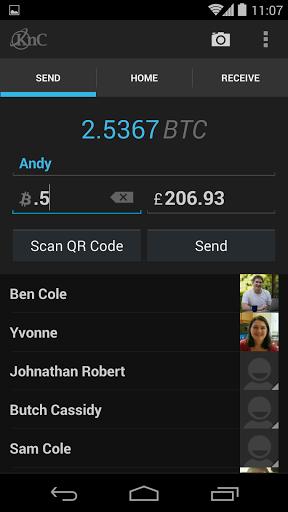 KnC Bitcoin Wallet Screenshot Image