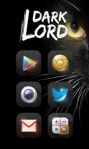 Dark Lord GO Launcher Theme Screenshot Image